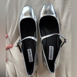 Steve Madden Women's Silver Mary Jane Shoes